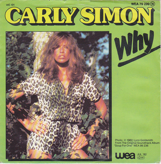 Carly Simon : Why (7", Single)