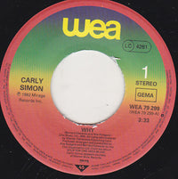 Carly Simon : Why (7", Single)
