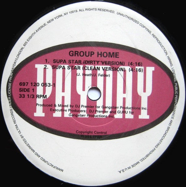 Group Home : Supa Star (12", RE)