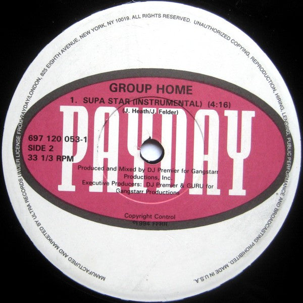 Group Home : Supa Star (12", RE)