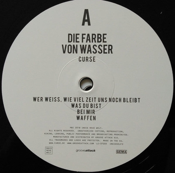 Curse (3) : Die Farbe Von Wasser (2xLP, Album, RE + CD, Album)