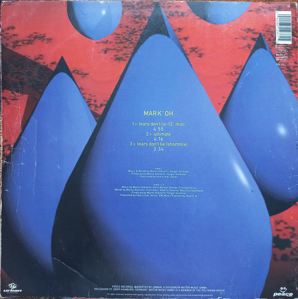 Mark' Oh* : Tears Don't Lie (12")