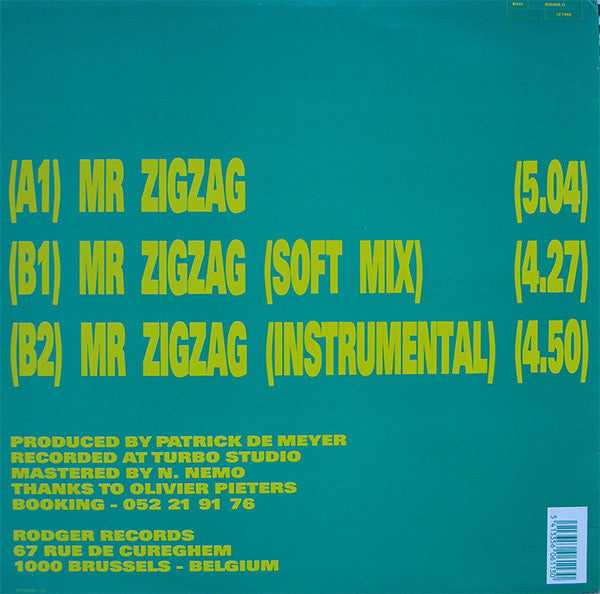 The Beat Machine : Mr Zigzag (12", Maxi)