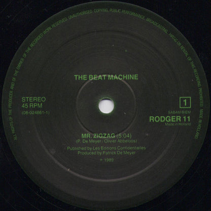 The Beat Machine : Mr Zigzag (12", Maxi)