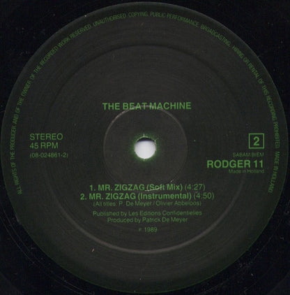 The Beat Machine : Mr Zigzag (12", Maxi)