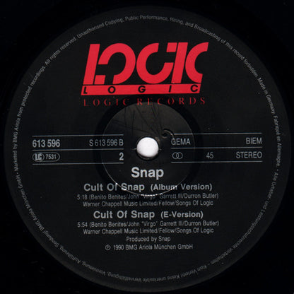 Snap! : Cult Of Snap (World Power Mix) (12", Maxi)
