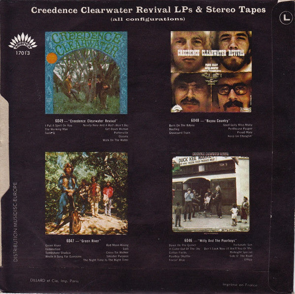 Creedence Clearwater Revival : Travelin' Band / Who'll Stop The Rain (7", Single)