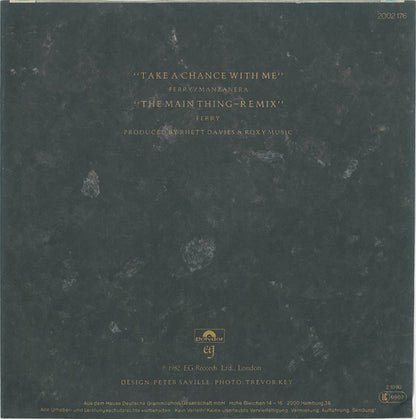 Roxy Music : Take A Chance With Me (7", Single, Red)
