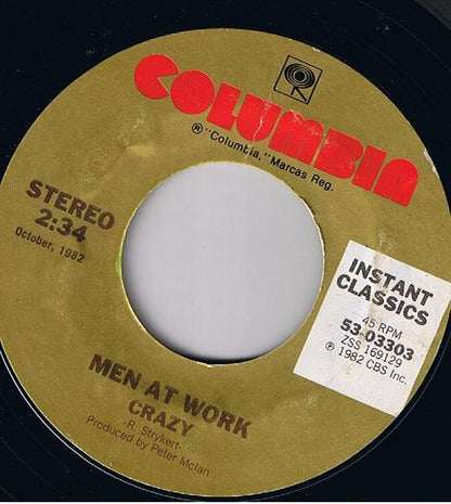 Men At Work : Down Under (7", Single, RE)