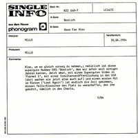 Yello : Bostich / Base For Alec (7", Single)