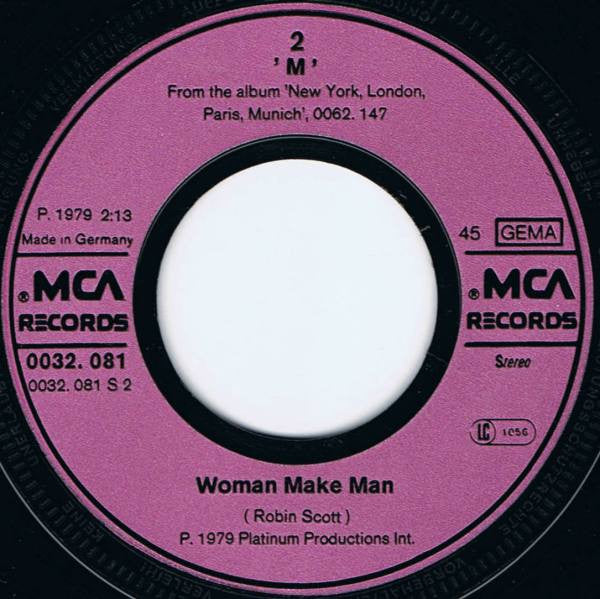 M (2) : Moonlight And Muzak (7", Single)