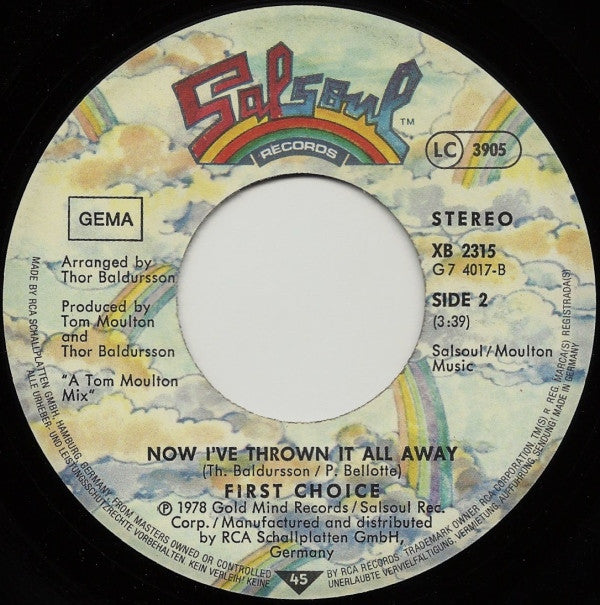 First Choice : Hold Your Horses (7")