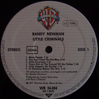 Randy Newman : Little Criminals (LP, Album, RE, Pfa)