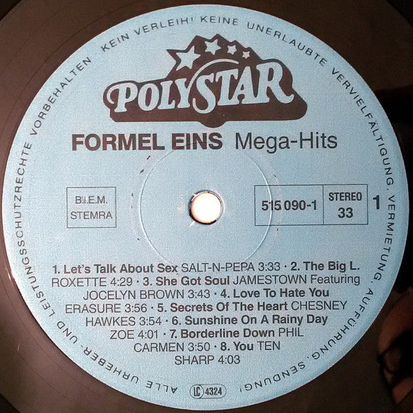 Various : Formel Eins - Mega-Hits! (2xLP, Comp)