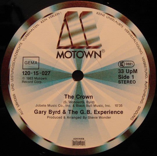 Gary Byrd & The G.B. Experience : The Crown (Special Long-Mix) (12")