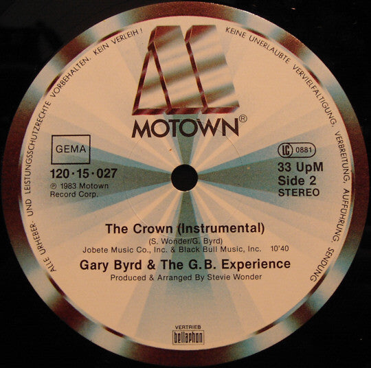 Gary Byrd & The G.B. Experience : The Crown (Special Long-Mix) (12")