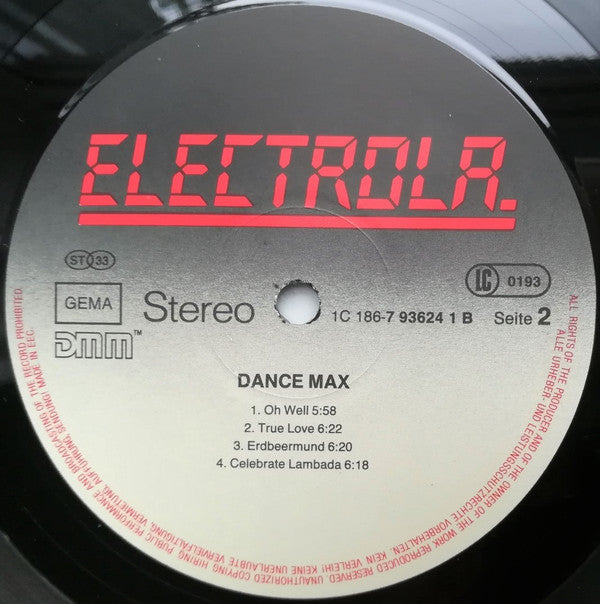 Various : Dance Max (2xLP, Comp)