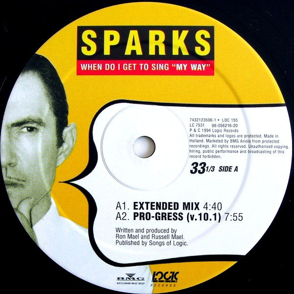 Sparks : When Do I Get To Sing "My Way" (2x12")