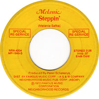 Melanie (2) : Steppin' (7", Single, Promo)