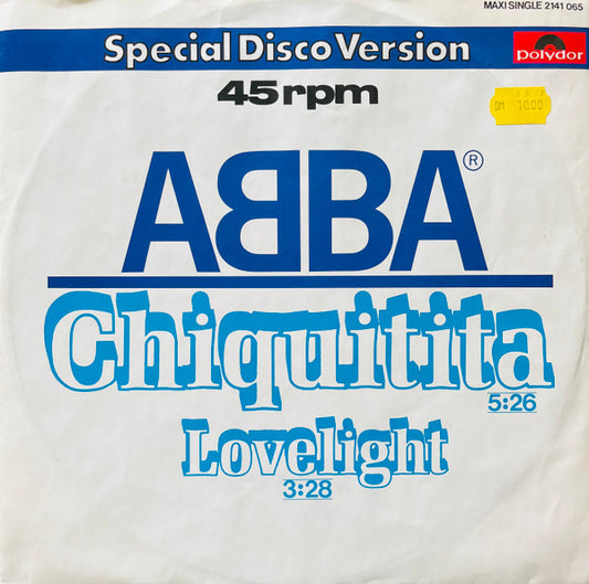 ABBA : Chiquitita (12", Maxi)