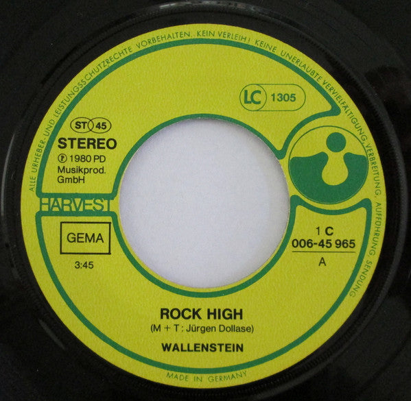 Wallenstein : Rock High / Born In The City (7", Single)