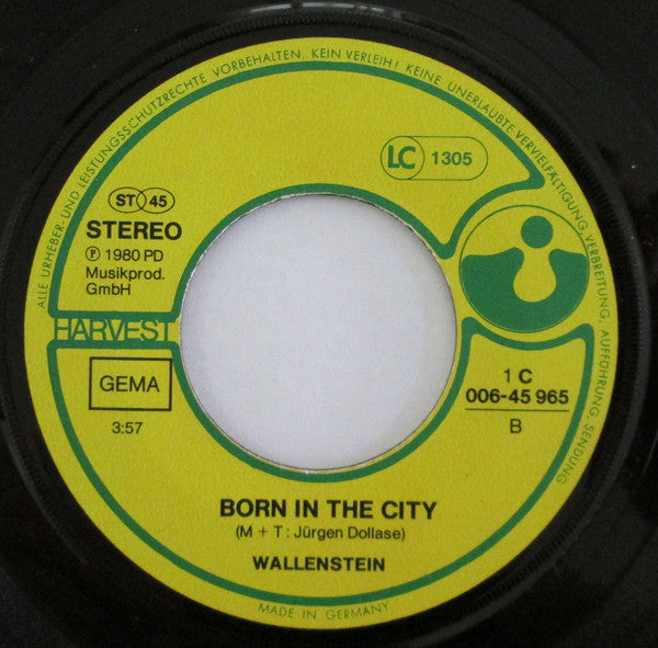 Wallenstein : Rock High / Born In The City (7", Single)
