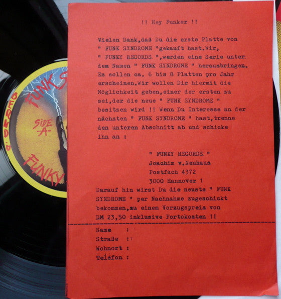 D.J. Fuzzy Supercool* : Funk Syndrome (12", Ltd, Mixed)