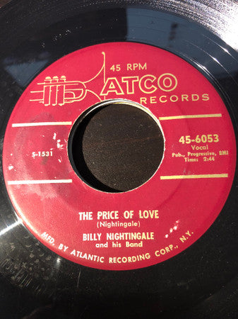 Billy Nightingale And His Band : The Price Of Love / Thank You, Thank You, Darling (7")
