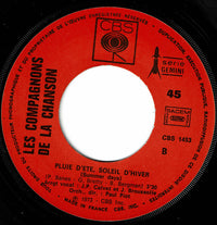 Les Compagnons De La Chanson : Bleu Les Jours Heureux / Pluie D'Été, Soleil D'Hiver (7", Single)