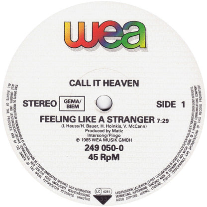 Call It Heaven : Feeling Like A Stranger (12", Maxi)