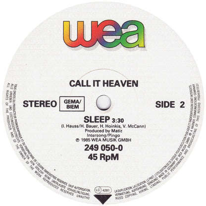 Call It Heaven : Feeling Like A Stranger (12", Maxi)
