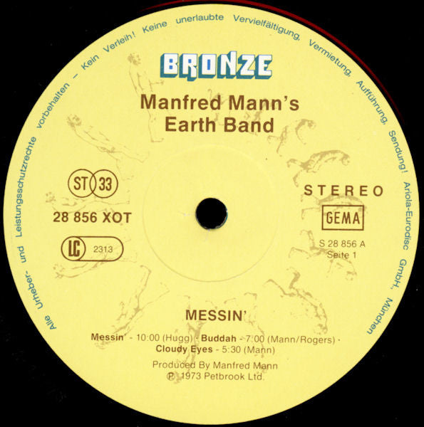 Manfred Mann's Earth Band : Messin' (LP, Album, RE)