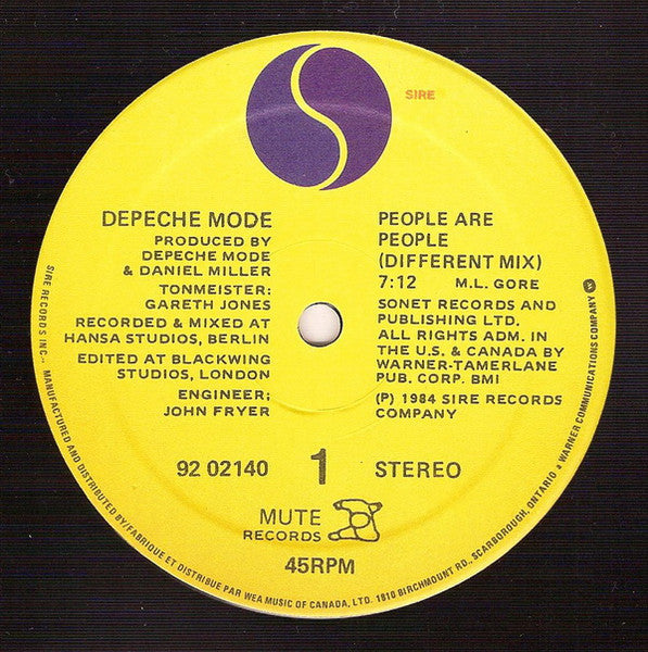 Depeche Mode : People Are People (Different Mix) (12", Maxi)