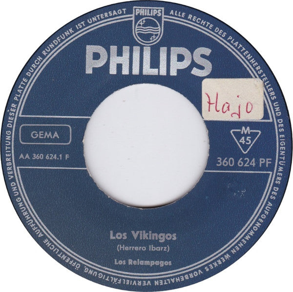 Los Relampagos : Los Vikingos (The Vikings) (7")
