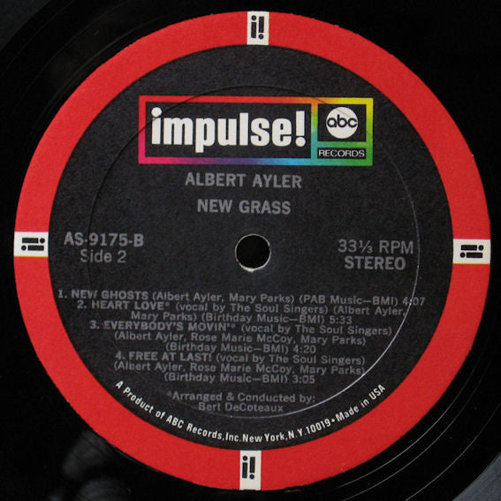 Albert Ayler : New Grass (LP, Album, Gat)
