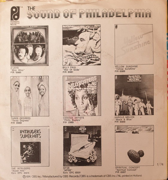 Harold Melvin And The Bluenotes* : Where Are All My Friends (7", Single)