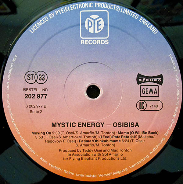 Osibisa : Mystic Energy (LP, Album)