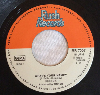 Zinno : What's Your Name? (Theme From Dr. No) (7", Single)