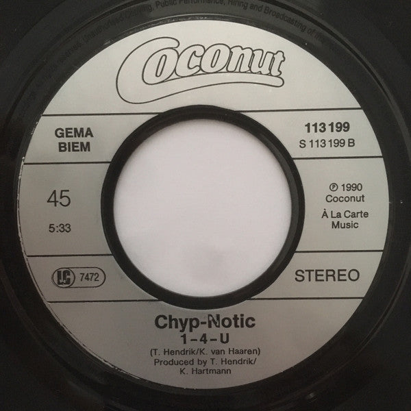 Chyp-Notic : Nothing Compares 2U (The Single Dance Mix) (7", Single)