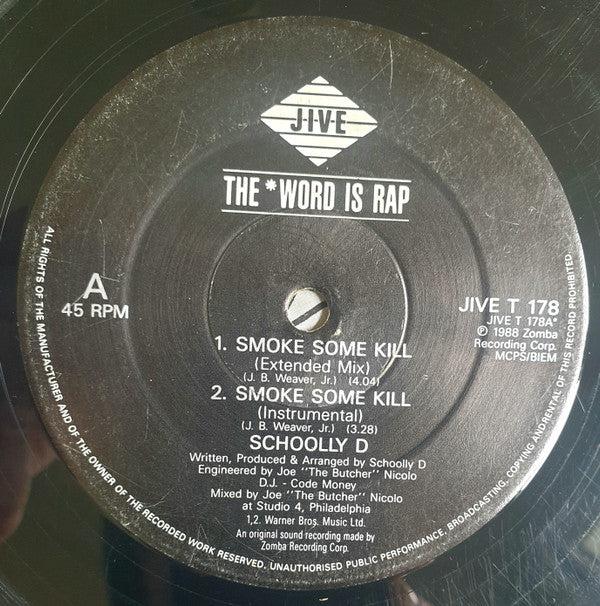 Schoolly D : Smoke Some Kill (12")