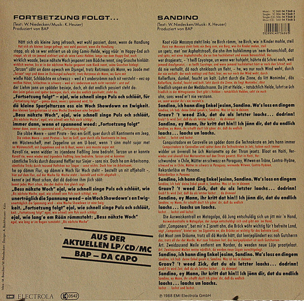 BAP : Fortsetzung Folgt ... (Extended Version) (12")