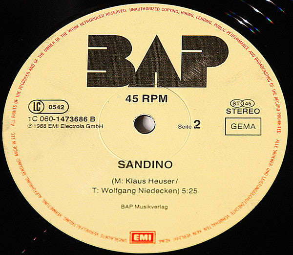 BAP : Fortsetzung Folgt ... (Extended Version) (12")