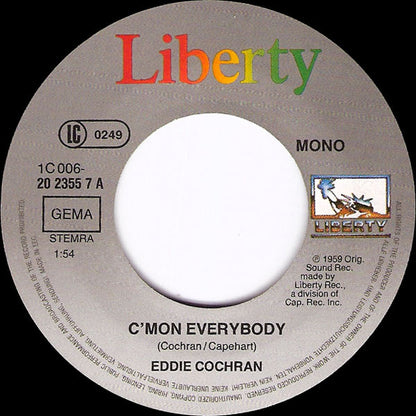 Eddie Cochran : C'Mon Everybody (7", Single, Mono)