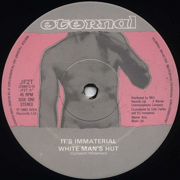 It's Immaterial : White Mans Hut (12")