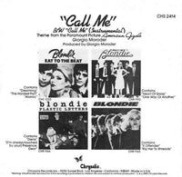 Blondie : Call Me (7", Single, Styrene, Pit)