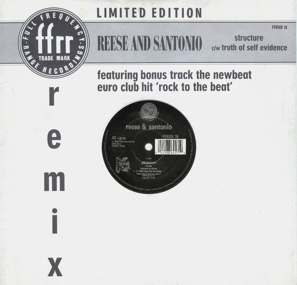 Reese & Santonio : Structure c/w Truth Of Self Evidence (Remix) (12", Ltd)