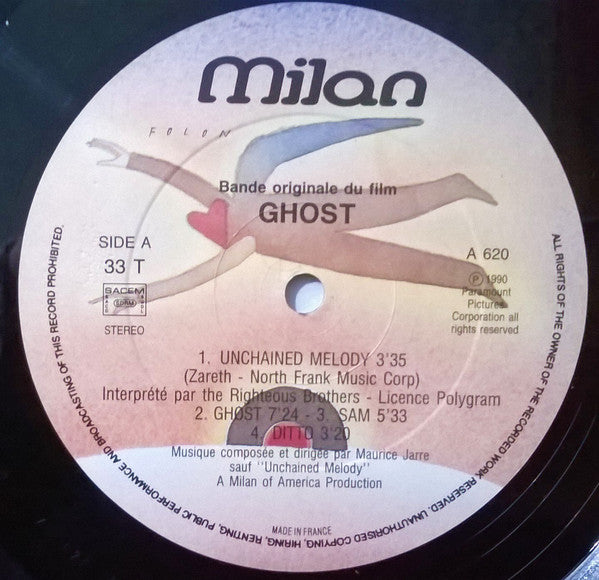 Maurice Jarre : Ghost (Original Motion Picture Soundtrack) (LP, Album)