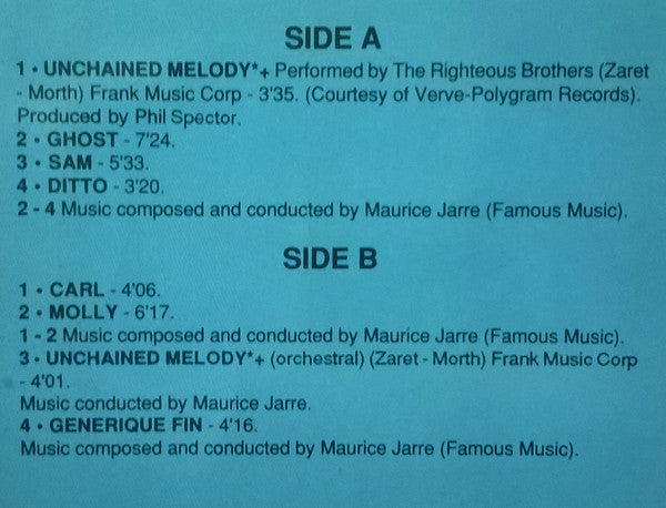 Maurice Jarre : Ghost (Original Motion Picture Soundtrack) (LP, Album)