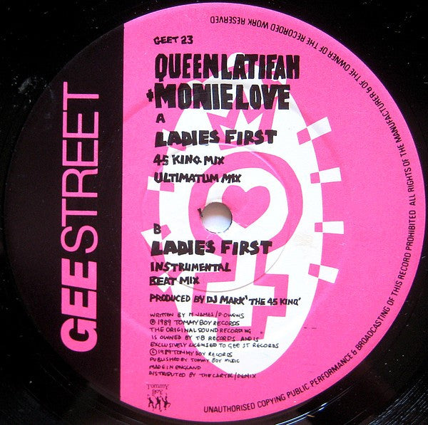 Queen Latifah + Monie Love : Ladies First (12")