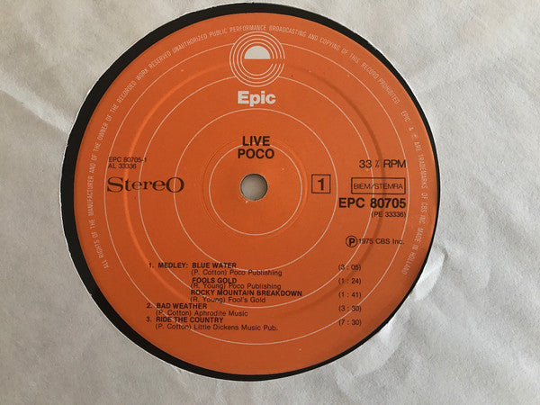 Poco (3) : Live (LP, Album, Ora)